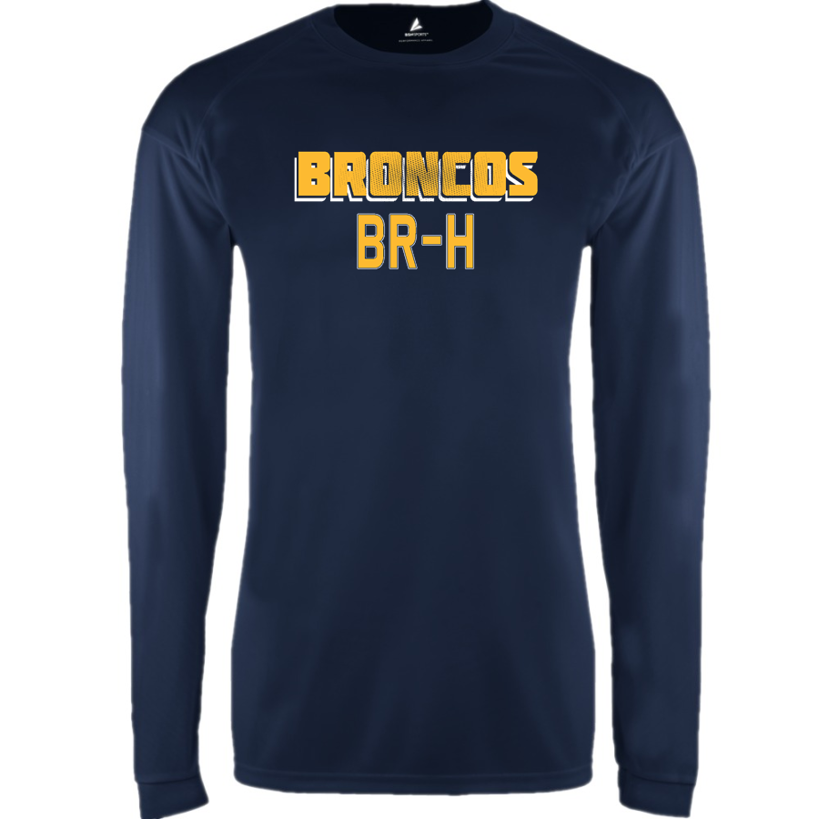Bark River-Harris Broncos <span class="pdp-name-mascot">Bark-River Harris High School Broncos</span> BSN SPORTS Men's Phenom Long Sleeve T-Shirt