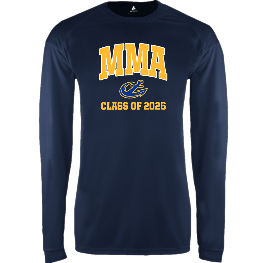 Maine Maritime Academy The Official Online Store <span class="pdp-name-mascot">MMA Mariners</span> BSN SPORTS Men's Phenom Long Sleeve T-Shirt