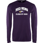 RED WING HIGH SCHOOL WINGERS <span class="pdp-name-mascot">RED WING WINGERS</span> BSN SPORTS Men's Phenom Long Sleeve T-Shirt Front Thumbnail