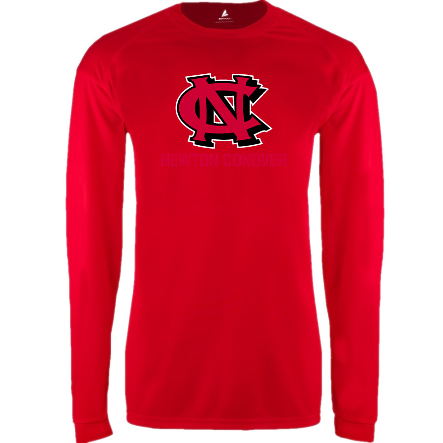 Newton Conover Red Devils BSN SPORTS Men's Phenom Long Sleeve T-Shirt