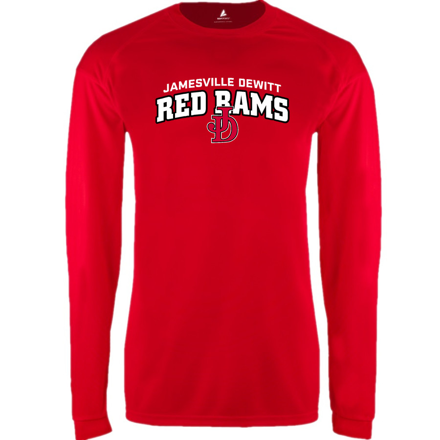 Jamesville DeWitt Red Rams BSN SPORTS Men's Phenom Long Sleeve T-Shirt