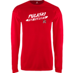 Pulaski Red Raiders <span class="pdp-name-mascot">Pulaski Red Reaiders</span> BSN SPORTS Men's Phenom Long Sleeve T-Shirt Front Thumbnail
