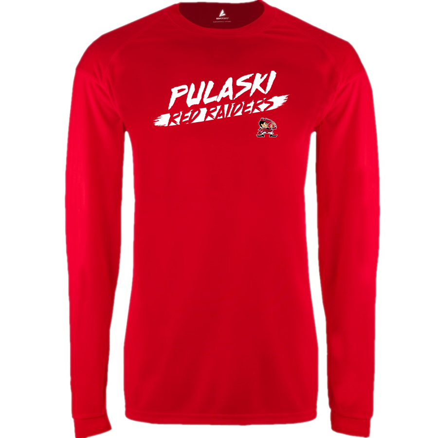 Pulaski Red Raiders <span class="pdp-name-mascot">Pulaski Red Reaiders</span> BSN SPORTS Men's Phenom Long Sleeve T-Shirt