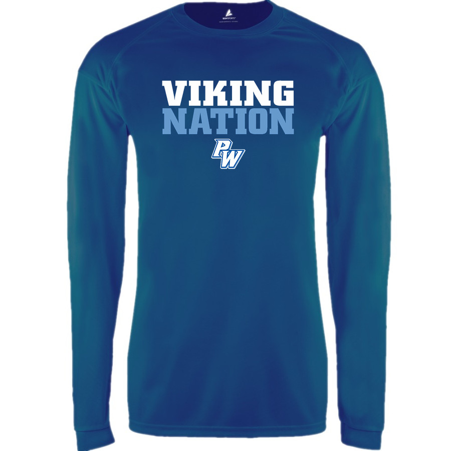 Port Washington VIKINGS BSN SPORTS Men's Phenom Long Sleeve T-Shirt