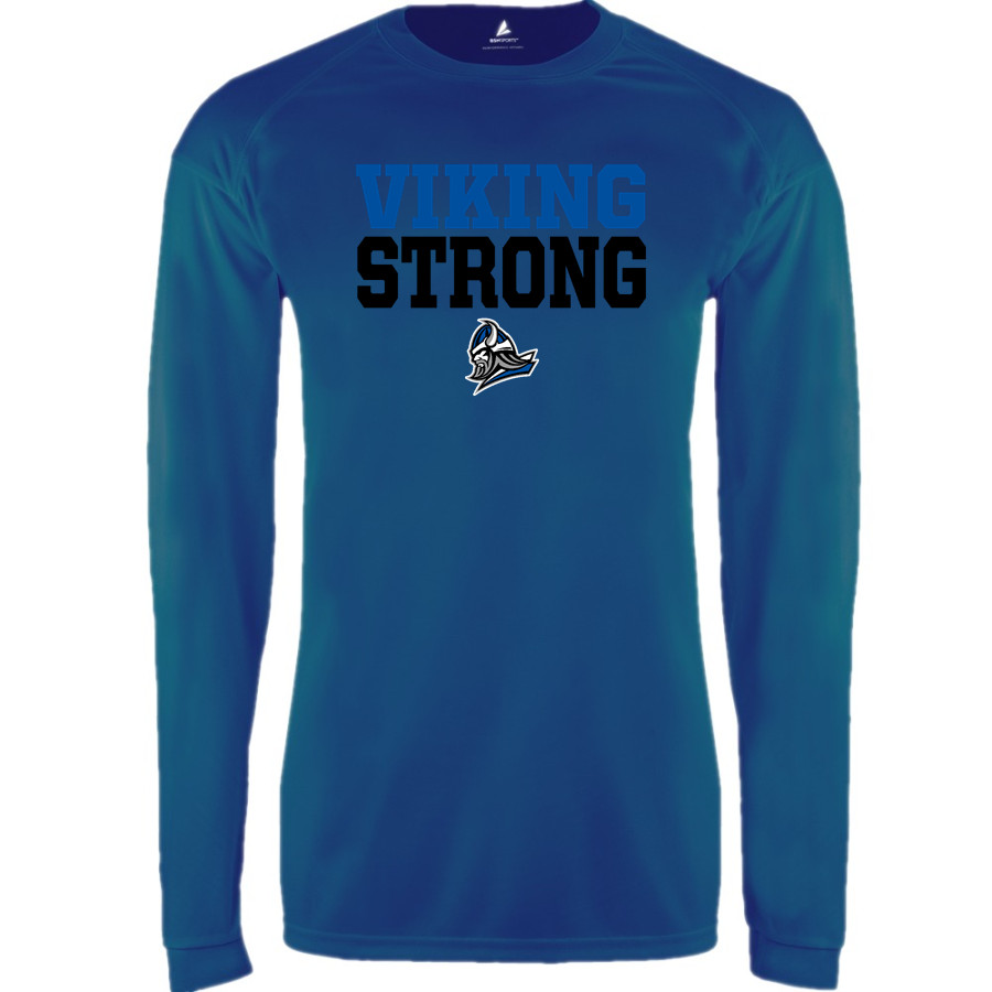 Winnebago Lutheran Vikings Online Store BSN SPORTS Men's Phenom Long Sleeve T-Shirt