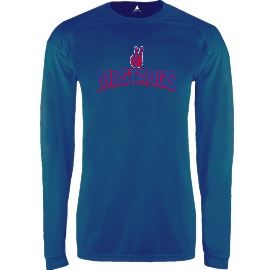 MIDLAND CHRISTIAN SCHOOL MUSTANGS <span class="pdp-name-mascot">MIDLAND MUSTANGS</span> BSN SPORTS Men's Phenom Long Sleeve T-Shirt