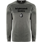 HIGHLAND HIGH SCHOOL HUSKIES BSN SPORTS Men's Phenom Long Sleeve T-Shirt Front Thumbnail