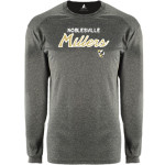NOBLESVILLE MILLERS stronger together <span class="pdp-name-mascot">NOBLESVILLE MILLERS</span> BSN SPORTS Men's Phenom Long Sleeve T-Shirt Front Thumbnail