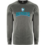 Hinsdale Heroes BSN SPORTS Men's Phenom Long Sleeve T-Shirt Front Thumbnail