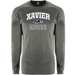 XAVIER HIGH SCHOOL HAWKS BSN SPORTS Men's Phenom Long Sleeve T-Shirt Front Thumbnail