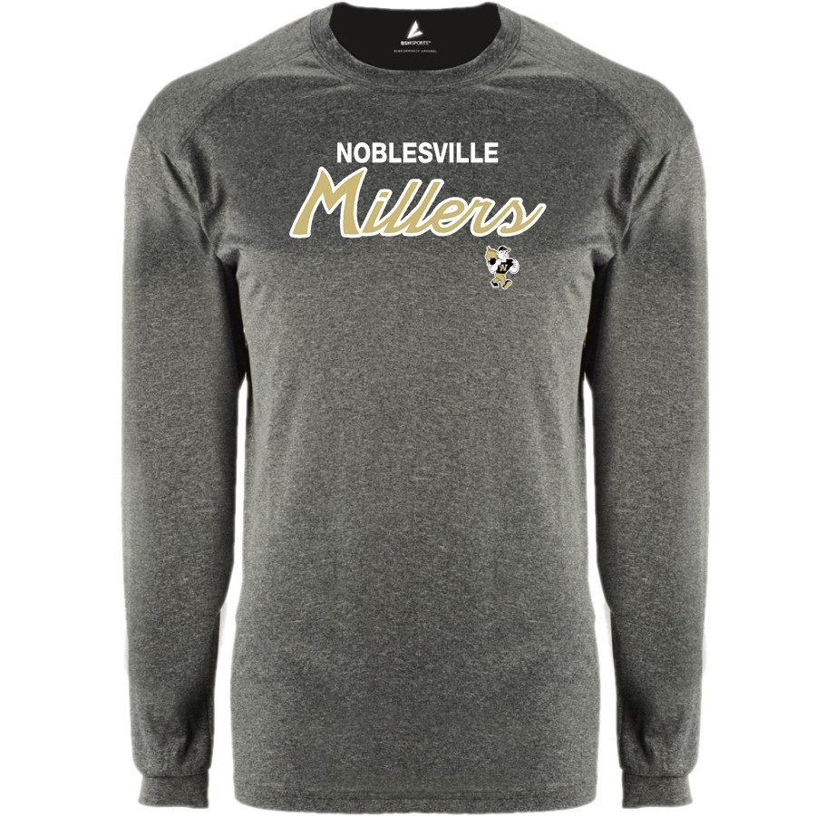 NOBLESVILLE MILLERS stronger together <span class="pdp-name-mascot">NOBLESVILLE MILLERS</span> BSN SPORTS Men's Phenom Long Sleeve T-Shirt