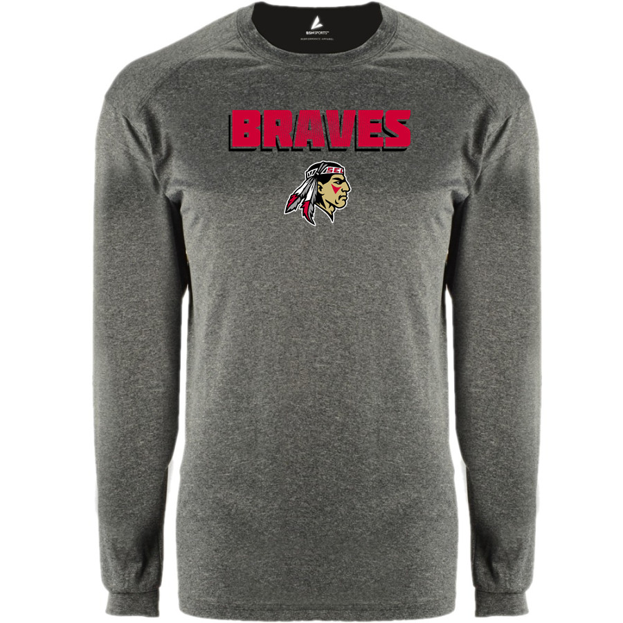 Selma Braves <span class="pdp-name-mascot">Selma Braves</span> BSN SPORTS Men's Phenom Long Sleeve T-Shirt