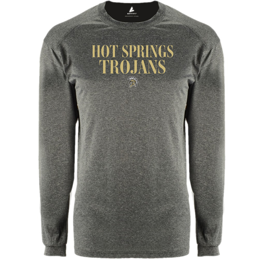HOT SPRINGS HIGH SCHOOL TROJANS <span class="pdp-name-mascot">HOT SPRINGS TROJANS</span> BSN SPORTS Men's Phenom Long Sleeve T-Shirt