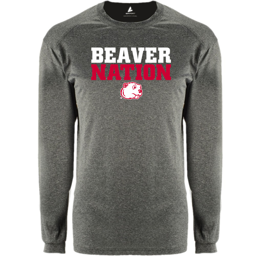 Minot State Beavers <span class="pdp-name-mascot">Minot State Beavers</span> BSN SPORTS Men's Phenom Long Sleeve T-Shirt