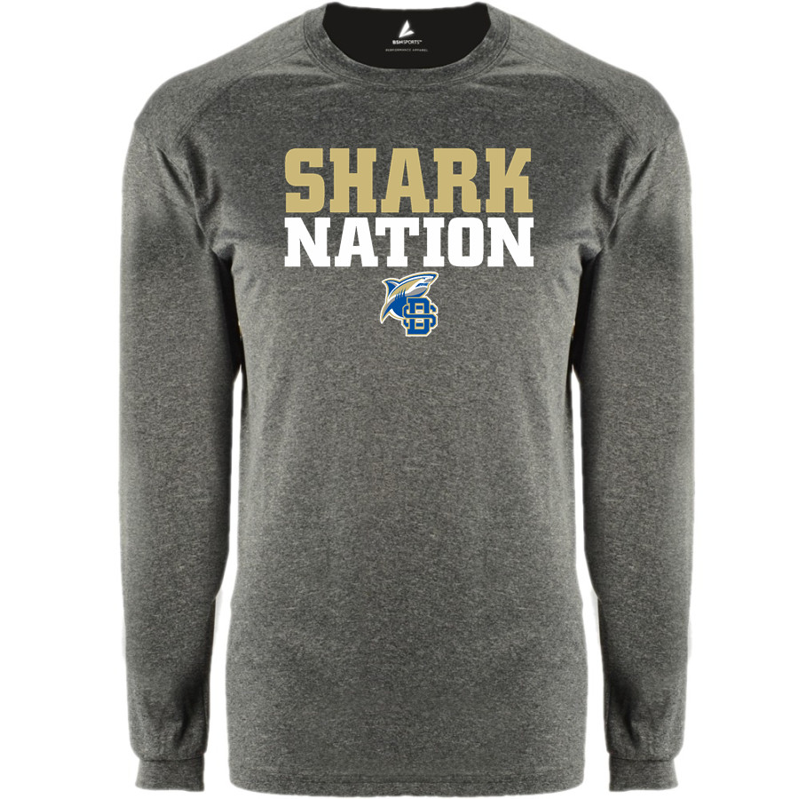 Divine Savior Academy Sharks <span class="pdp-name-mascot">Divine Savior Sharks</span> BSN SPORTS Men's Phenom Long Sleeve T-Shirt