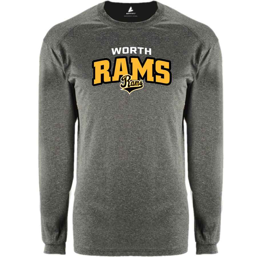 Worth Rams BSN SPORTS Men's Phenom Long Sleeve T-Shirt