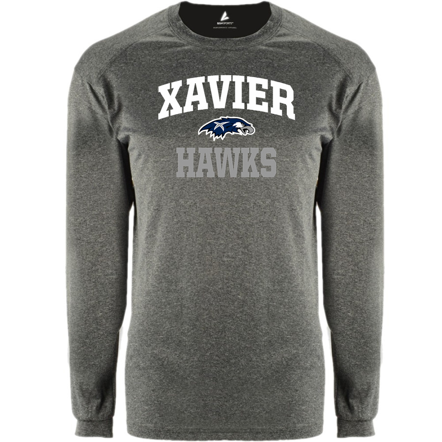 XAVIER HIGH SCHOOL HAWKS BSN SPORTS Men's Phenom Long Sleeve T-Shirt