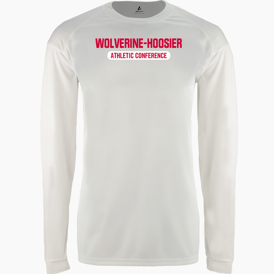 WOLVERINE-HOOSIER ATHLETIC CONFERENCE BSN SPORTS Men's Phenom Long Sleeve T-Shirt