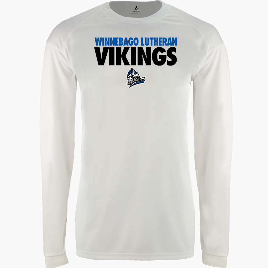Winnebago Lutheran Vikings Online Store BSN SPORTS Men's Phenom Long Sleeve T-Shirt