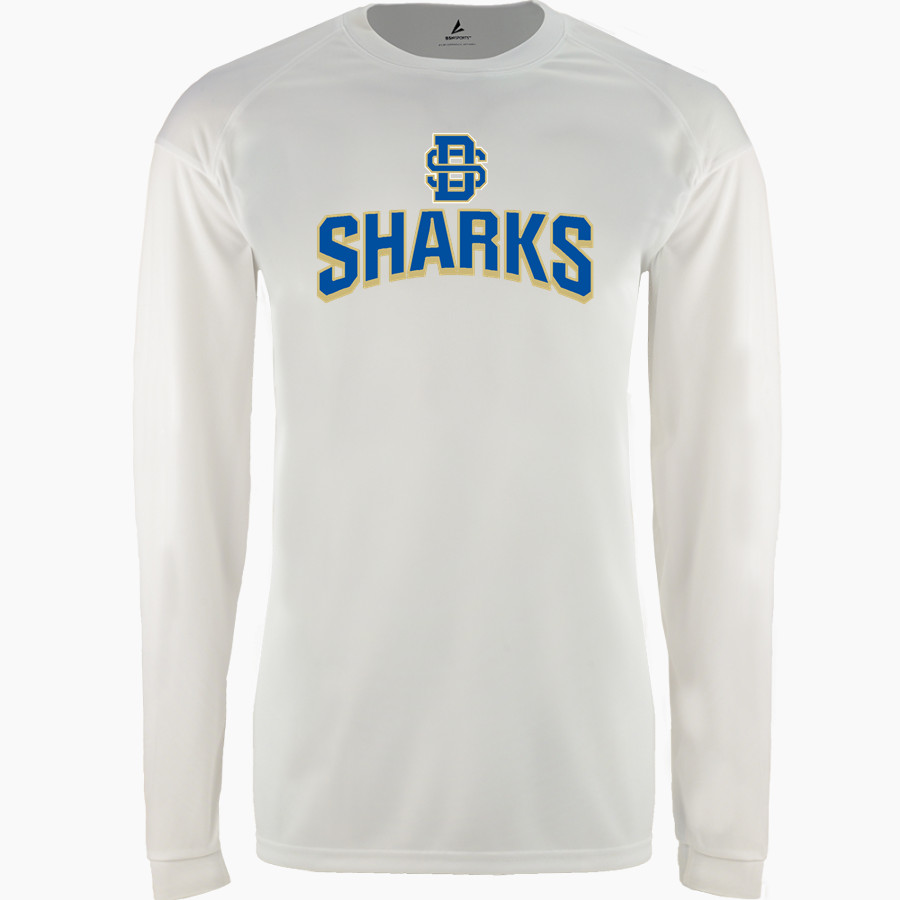 Divine Savior Academy Sharks BSN SPORTS Men's Phenom Long Sleeve T-Shirt