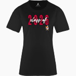 KLAMATH UNION HIGH SCHOOL PELICANS BSN SPORTS Women's Phenom Short Sleeve T-Shirt Front Thumbnail