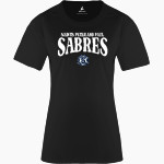 Saints Peter and Paul Sabres BSN SPORTS Women's Phenom Short Sleeve T-Shirt Front Thumbnail