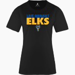 LAKE QUINAULT HIGH SCHOOL ELKS BSN SPORTS Women's Phenom Short Sleeve T-Shirt Front Thumbnail