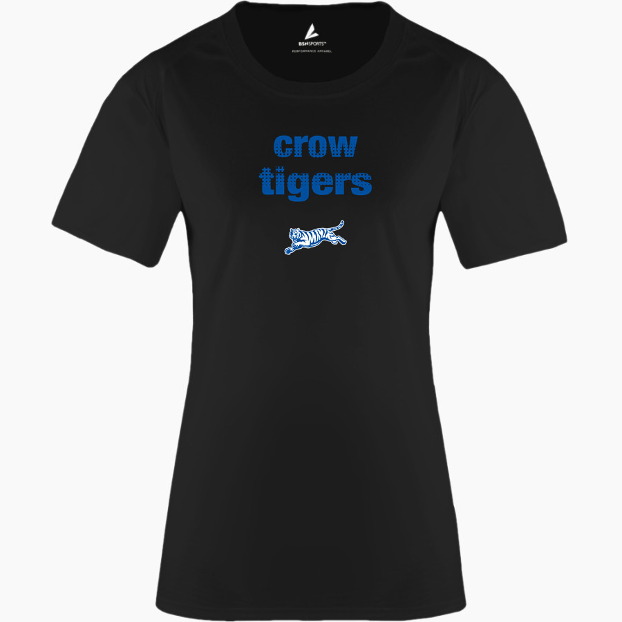 Crow Tigers <span class="pdp-name-mascot">Crow Middle School Tigers</span> BSN SPORTS Women's Phenom Short Sleeve T-Shirt