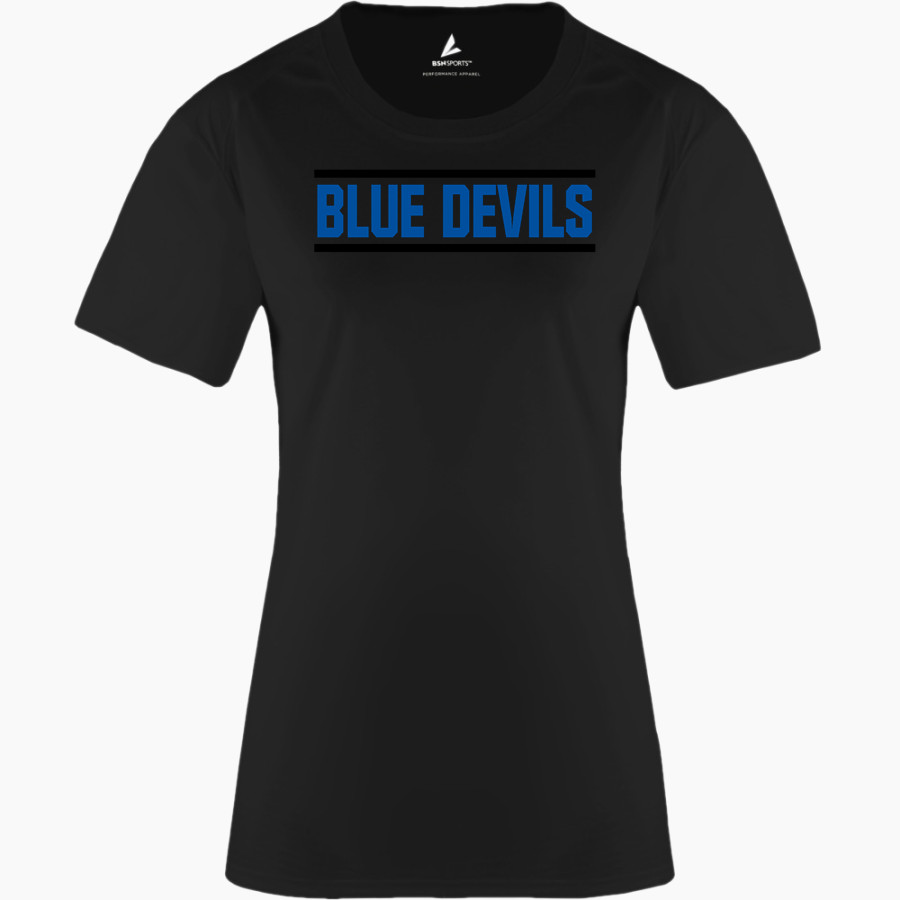 ZANESVILLE HIGH SCHOOL BLUE DEVILS BSN SPORTS Women's Phenom Short Sleeve T-Shirt