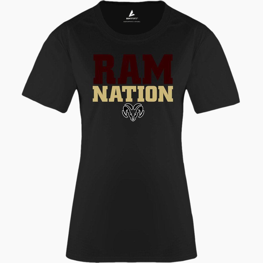 HOLT HIGH SCHOOL RAMS BSN SPORTS Women's Phenom Short Sleeve T-Shirt