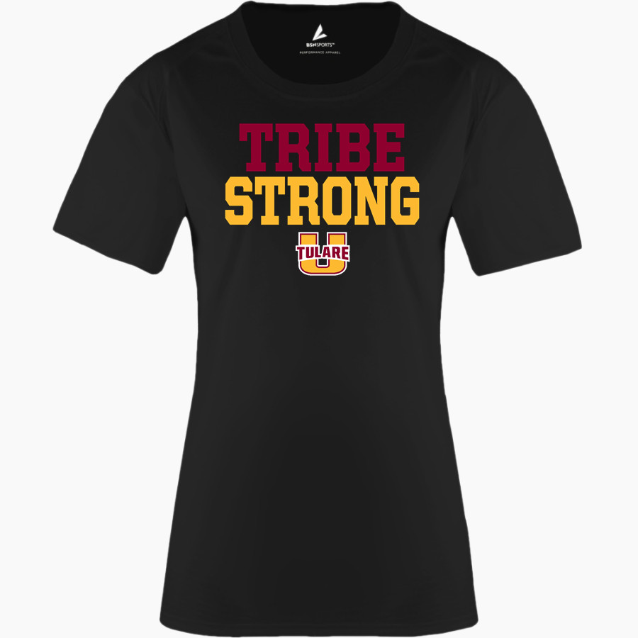 TULARE UNION HIGH SCHOOL REDSKINS <span class="pdp-name-mascot">TULARE TRIBE</span> BSN SPORTS Women's Phenom Short Sleeve T-Shirt