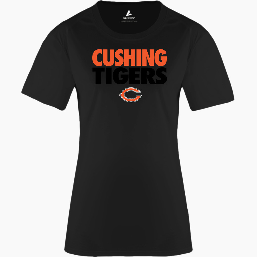 CUSHING HIGH SCHOOL TIGERS BSN SPORTS Women's Phenom Short Sleeve T-Shirt