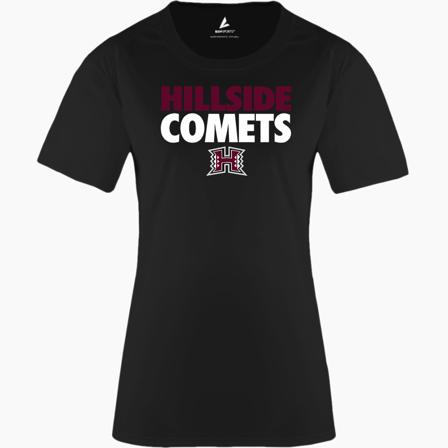 HILLSIDE HIGH SCHOOL COMETS <span class="pdp-name-mascot">HILLSIDE COMETS</span> BSN SPORTS Women's Phenom Short Sleeve T-Shirt