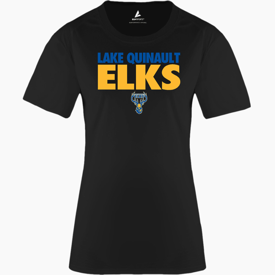 LAKE QUINAULT HIGH SCHOOL ELKS BSN SPORTS Women's Phenom Short Sleeve T-Shirt