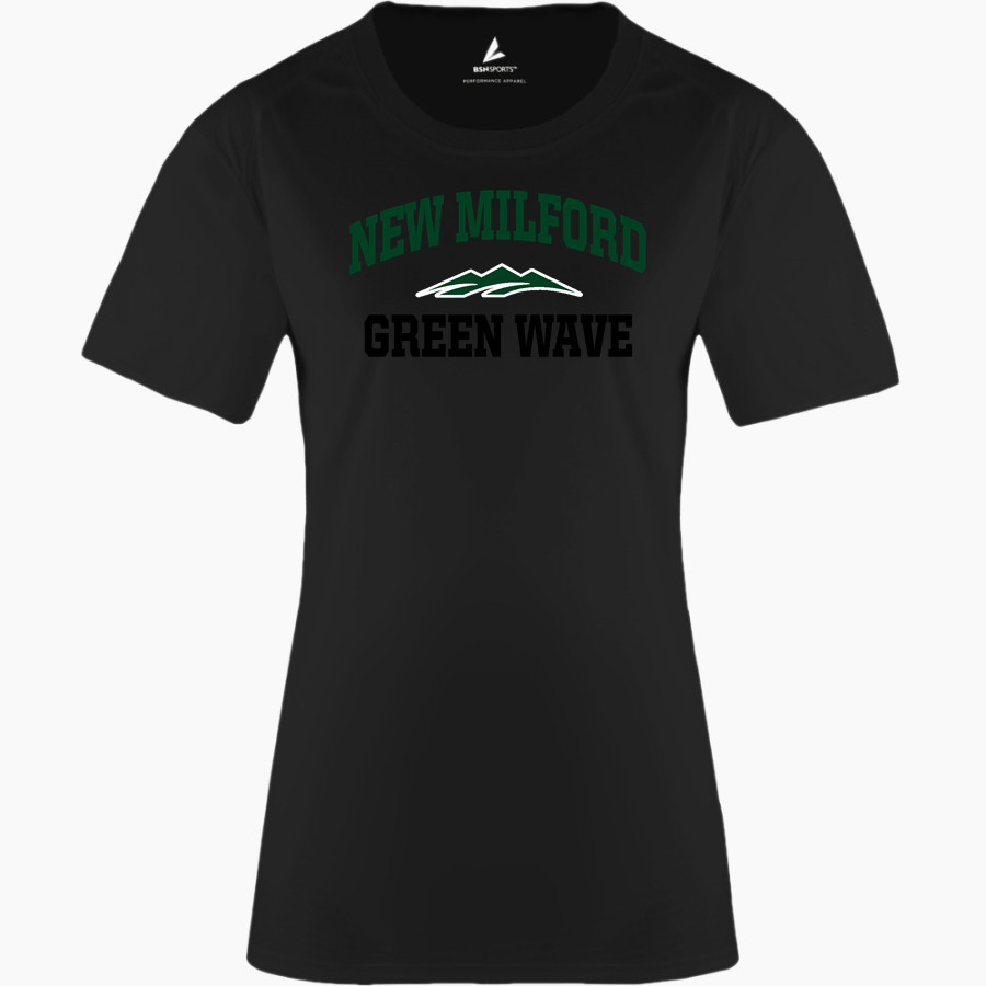 New Milford Green Wave BSN SPORTS Women's Phenom Short Sleeve T-Shirt