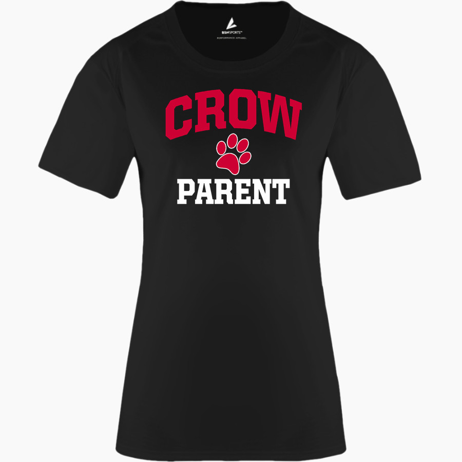 CROW HIGH SCHOOL Cougars Online Store BSN SPORTS Women's Phenom Short Sleeve T-Shirt
