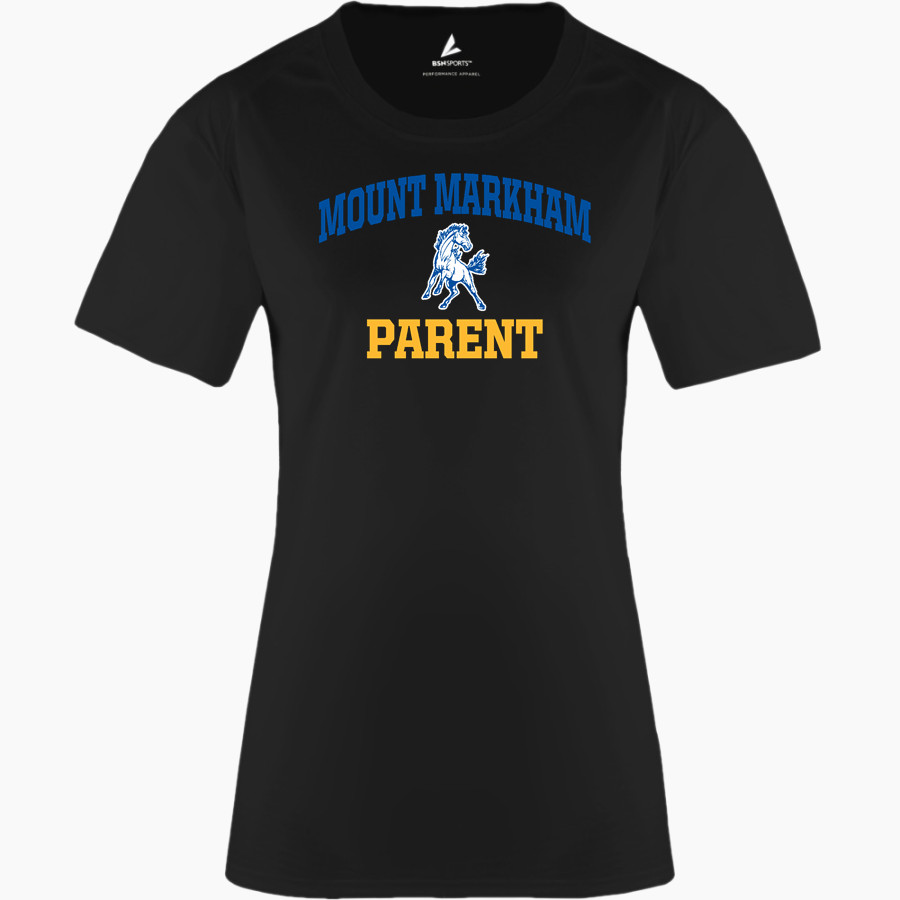 MOUNT MARKHAM HIGH SCHOOL MUSTANGS <span class="pdp-name-mascot">MOUNT MARKHAM MUSTANGS</span> BSN SPORTS Women's Phenom Short Sleeve T-Shirt