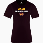 Au Gres-Sims HIGH SCHOOL WOLVERINES <span class="pdp-name-mascot">AU GRES - SIMS WOLVERINES</span> BSN SPORTS Women's Phenom Short Sleeve T-Shirt Front Thumbnail