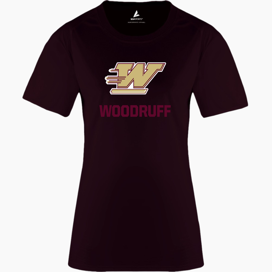 WOODRUFF HIGH SCHOOL WOLVERINES BSN SPORTS Women's Phenom Short Sleeve T-Shirt