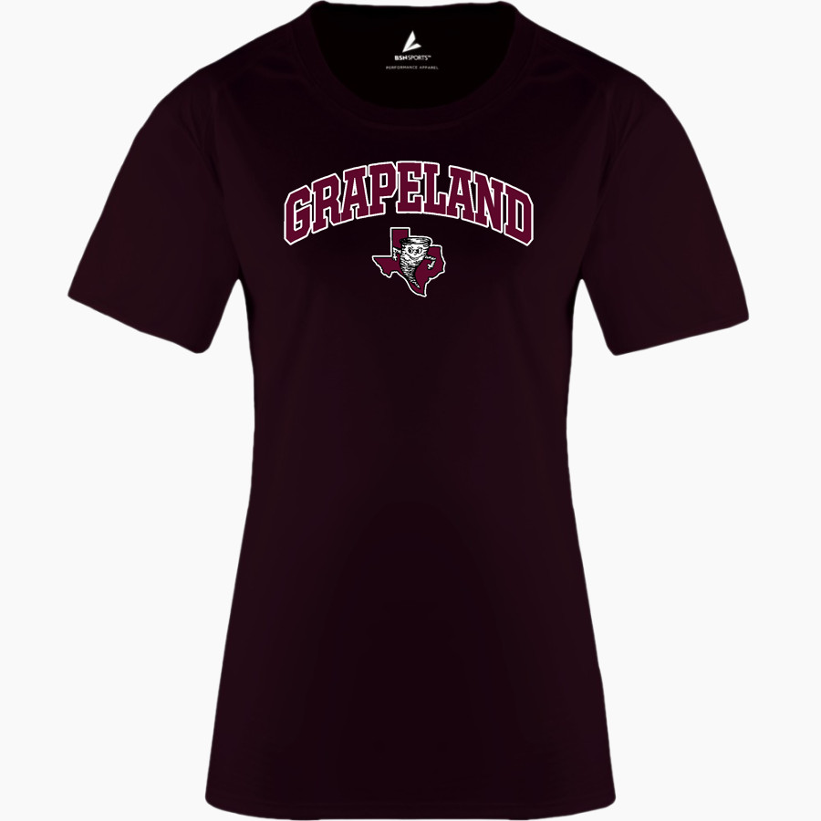 GRAPELAND HIGH SCHOOL SANDIES <span class="pdp-name-mascot">GRAPELAND SANDIES</span> BSN SPORTS Women's Phenom Short Sleeve T-Shirt