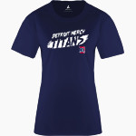 Detroit Mercy Titans Sideline Store <span class="pdp-name-mascot">UDM Titans</span> BSN SPORTS Women's Phenom Short Sleeve T-Shirt Front Thumbnail