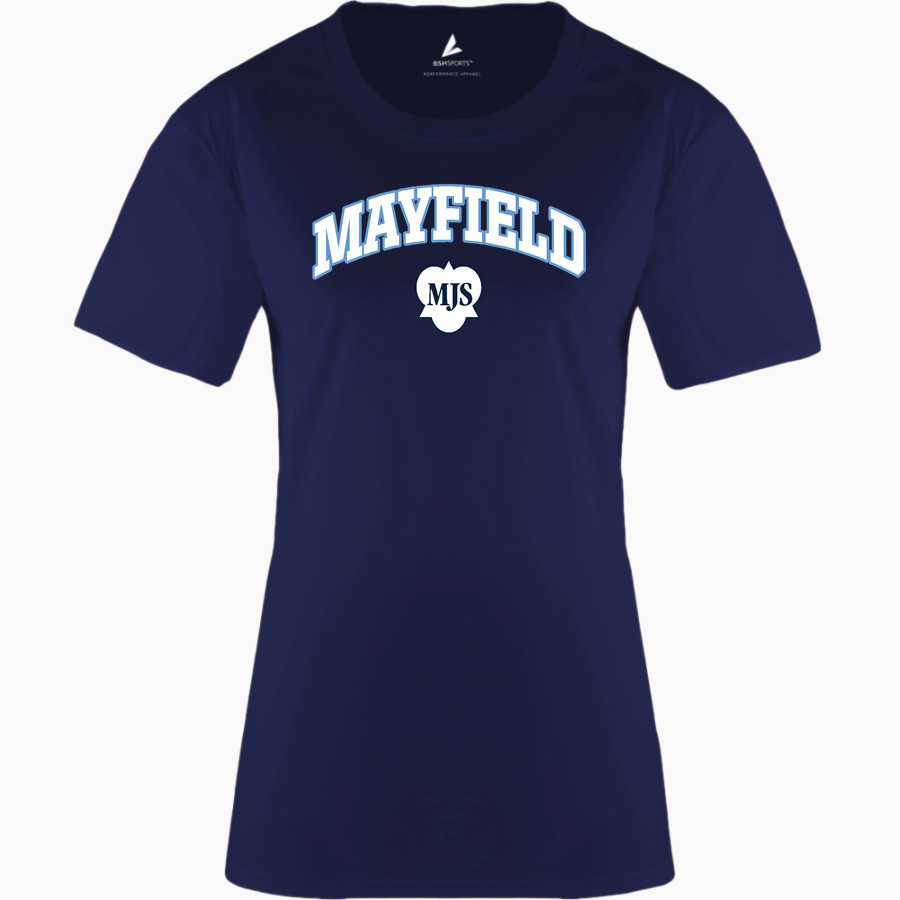 Mayfield Junior School Mustangs Online Store BSN SPORTS Women's Phenom Short Sleeve T-Shirt