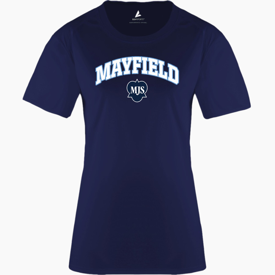 Mayfield Junior School Mustangs Online Store BSN SPORTS Women's Phenom Short Sleeve T-Shirt