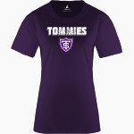 University Of St. Thomas Athletics The Official Online Store BSN SPORTS Women's Phenom Short Sleeve T-Shirt Front Thumbnail
