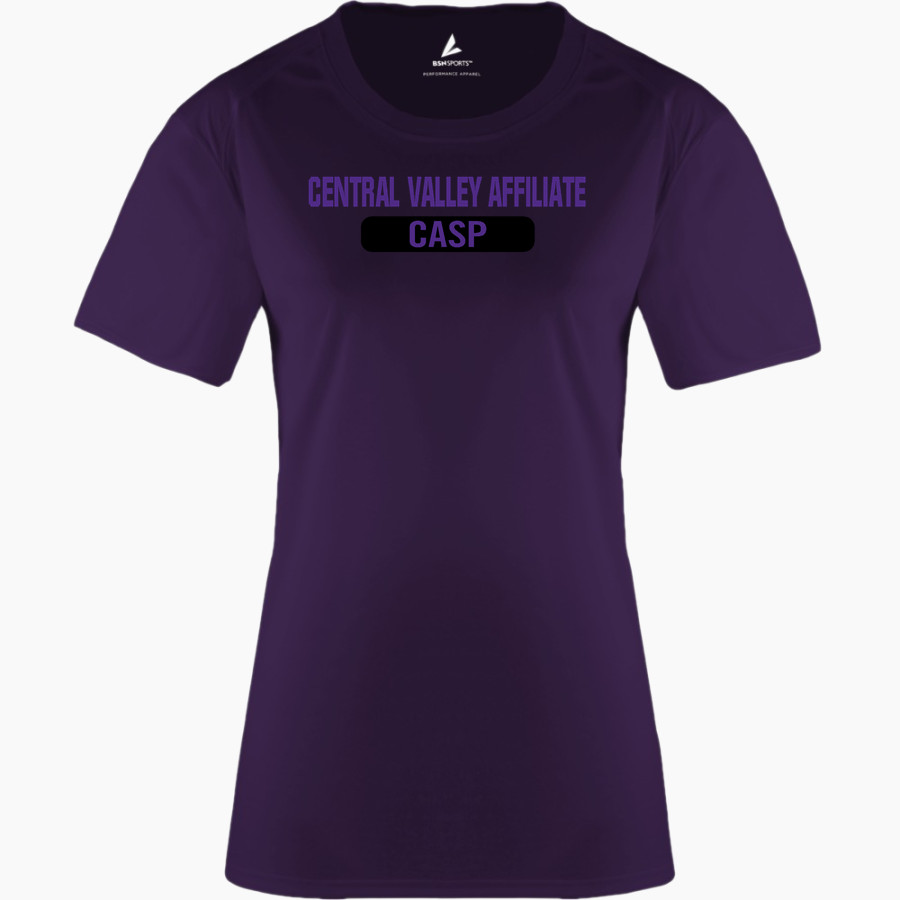 Central Valley Affiliate - CASP <span class="pdp-name-mascot">Central Valley Affiliate-CASP</span> BSN SPORTS Women's Phenom Short Sleeve T-Shirt