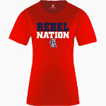 Carroll Rebels BSN SPORTS Women's Phenom Short Sleeve T-Shirt Front Thumbnail