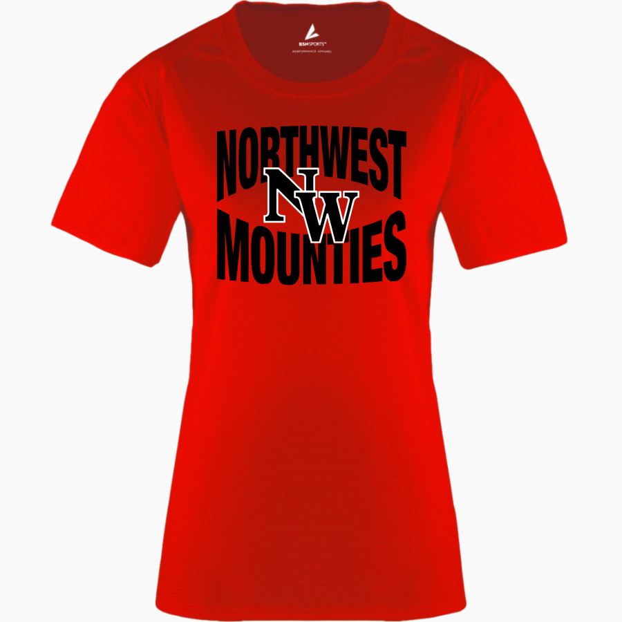 Northwest Mounties BSN SPORTS Women's Phenom Short Sleeve T-Shirt