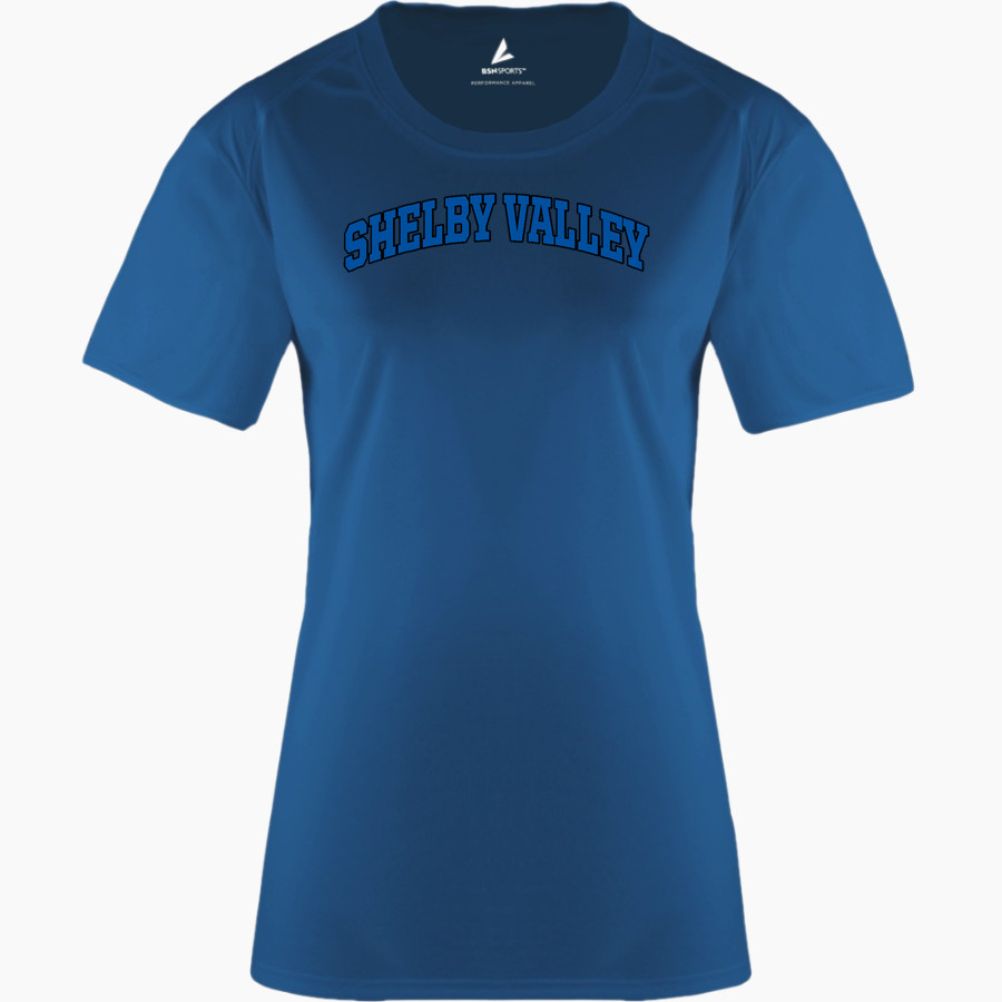 SHELBY VALLEY HIGH SCHOOL WILDCATS <span class="pdp-name-mascot">SHELBY VALLEY WILDCATS</span> BSN SPORTS Women's Phenom Short Sleeve T-Shirt