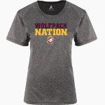 Oak Hills Christian College Wolfpack BSN SPORTS Women's Phenom Short Sleeve T-Shirt Front Thumbnail