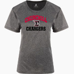CHURCHILL HIGH SCHOOL CHARGERS BSN SPORTS Women's Phenom Short Sleeve T-Shirt Front Thumbnail